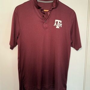 Men's Maroon Polo Shirt with Logo